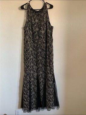 Black Lace Maxi Dress